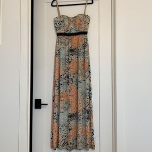 Floral floor length BCBG dress